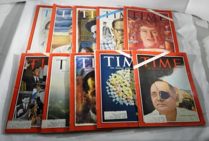 (10) 1960S TIME MAGAZINES