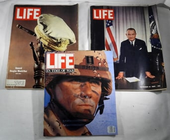 (3) LIFE MAGAZINES MIXED YEARS