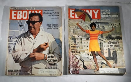 (2) 1967 EBONY MAGAZINES