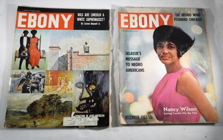 (2) 1963, 1968 EBONY MAGAZINES