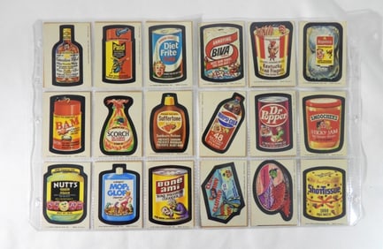 (32) 1979 WACKY PACK STICKER CARDS