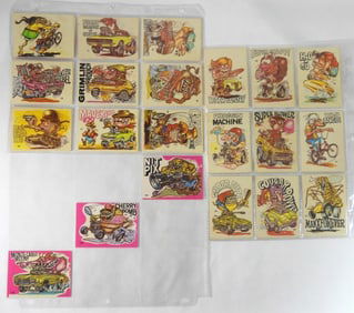 1960/70s DONRUSS ODD ROD STICKER CARDS
