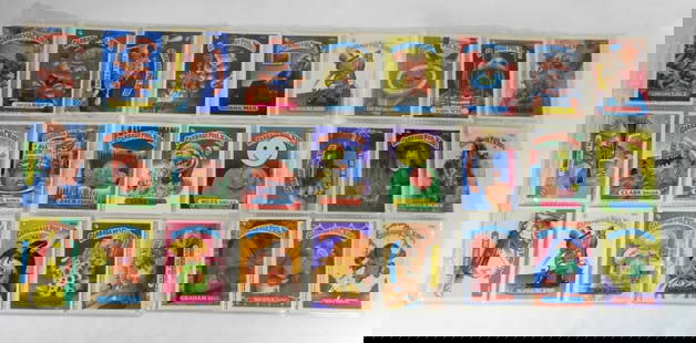 1986/87 GARBAGE PAIL KIDS STICKER CARDS: (39) TOTAL - GREAT MIX - OVERALL VERY NICE CONDITION / FEW VGs in SHEETS FRONT & BACK