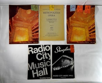 (3) METROPOLITAN OPERA BOOKS & TICKETS