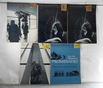 PHILHARMONIC HALL 1960s BOOKS/TICKETS