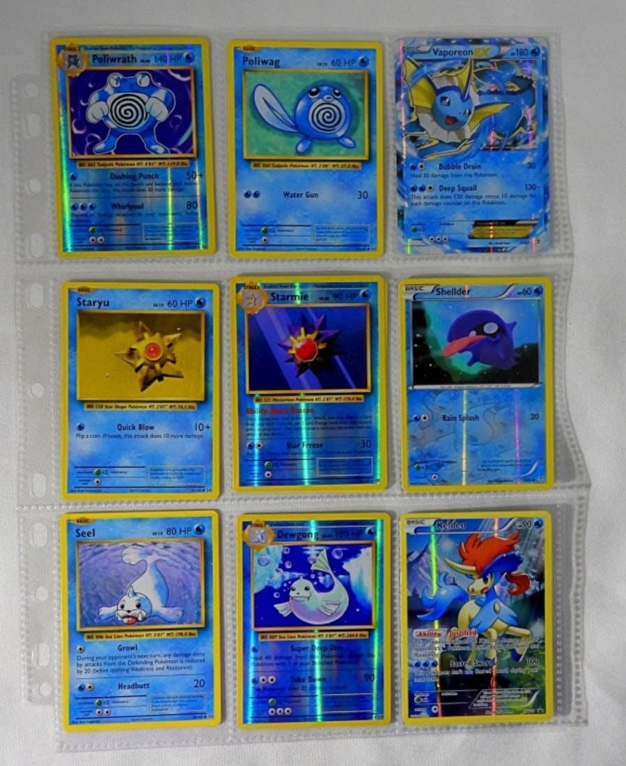 (9) POKEMON HOLOs & KEY CARDS 2016: LOADED WITH KEY CARDS & HOLO's - NICE CONDITION in SHEETS / UNSEARCHED MIX