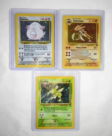 SCYTHER, KABUTOPS, CHANSEY REV HOLO