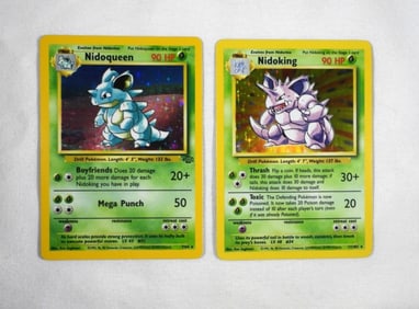NIDOQUEEN & NIDOKING REV HOLO CARDS