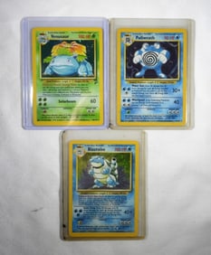 BASTOISE, POLIWRATH, VENUSAUR HOLO