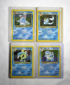 (4) 1999 WATER REV HOLO POKÉMON CARDS