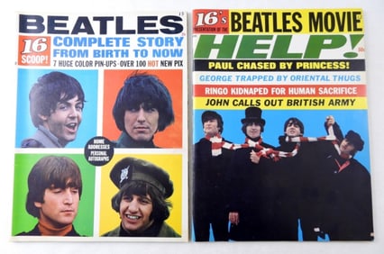 (2)1965- 16'S MAGAZINE- THE BEATLES
