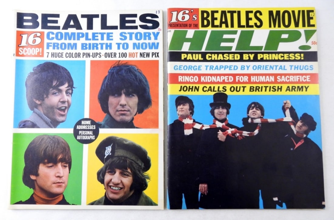 (2)1965- 16'S MAGAZINE- THE BEATLES (1 of 2)