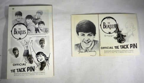 THE BEATLES OFFICIAL TIE TACK PINS