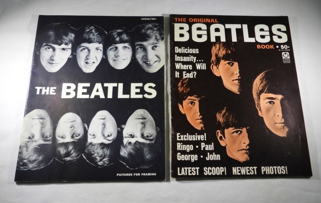 THE BEATLES BOOK & PICS FOR FRAMING MAG (1 of 1)