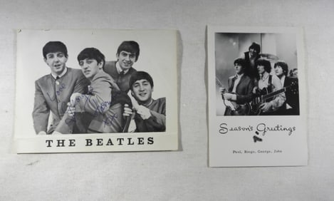 BEATLES FAN CLUB AUTO PHOTOS