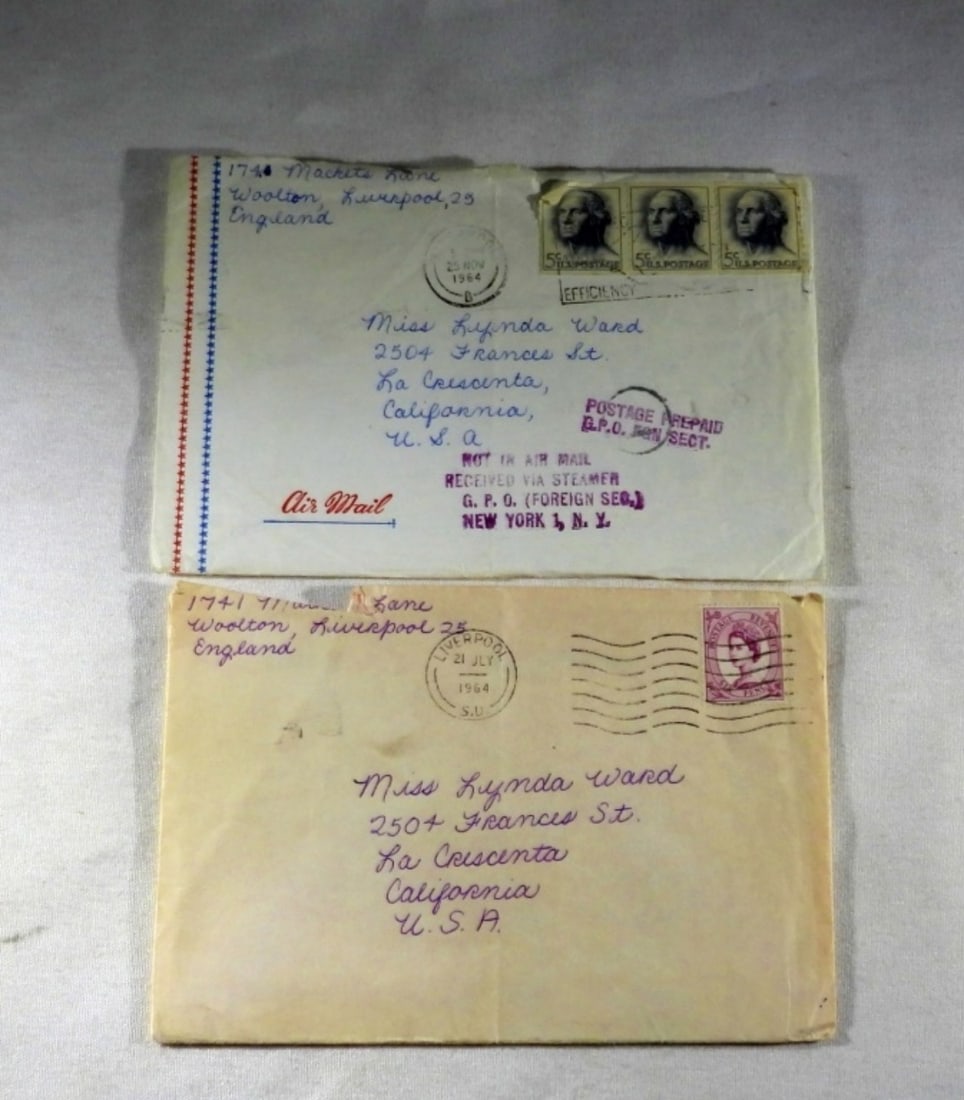 LETTERS- LOUISE HARRISON - BEATLES (1 of 2)