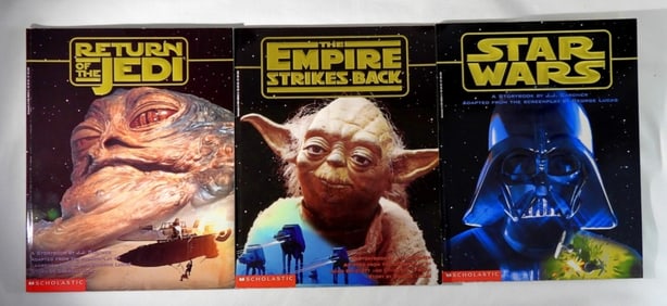 (3) SCHOLASTIC "STAR WARS" BOOKS