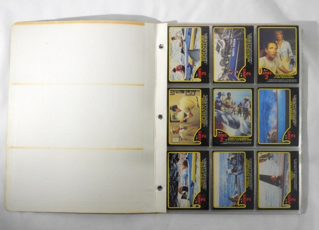 1978 "JAWS 2" TRADING CARD SET 59 cds (1 of 6)