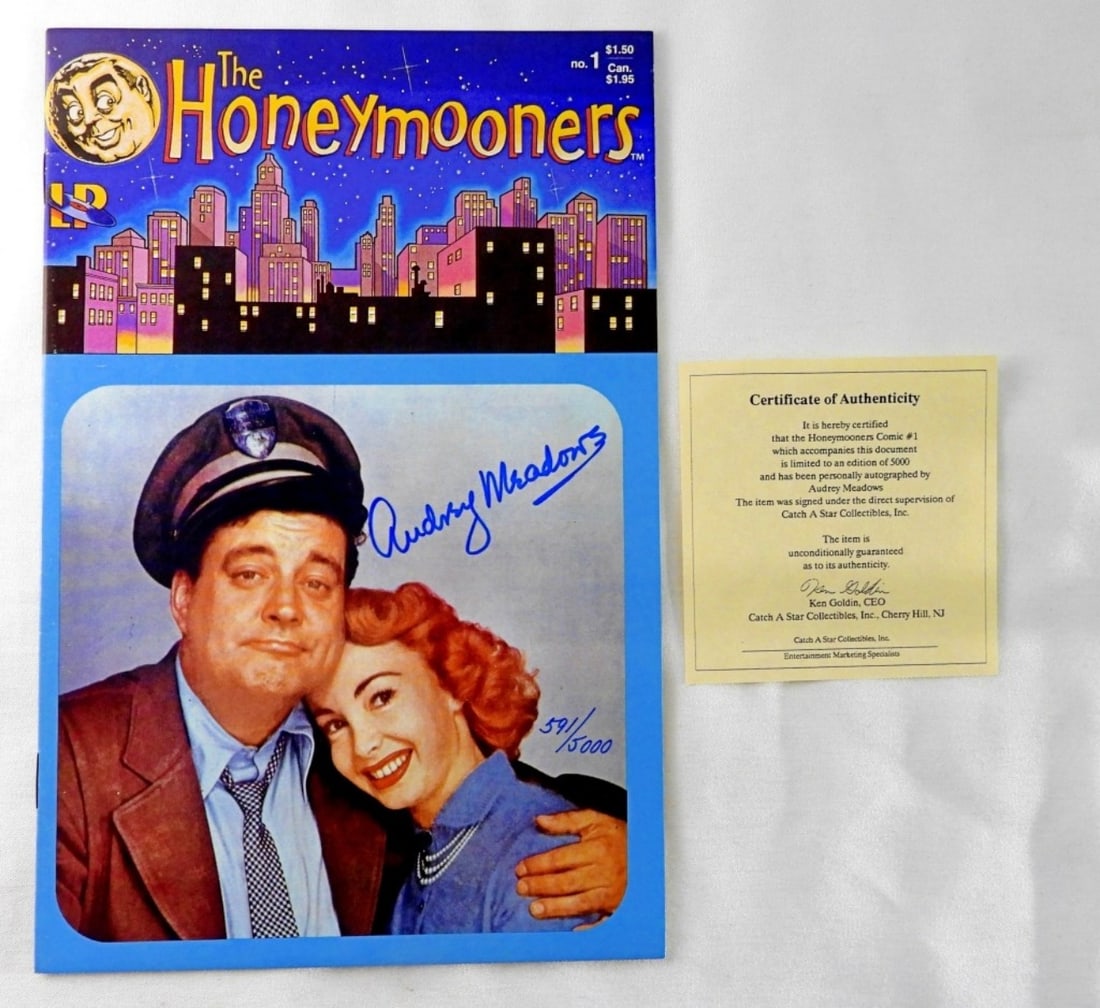AUDREY MEADOWS SIGNED HONEYMOONERS: 591/5000 - COA by KEN GOLDIN / UNVERIFIED