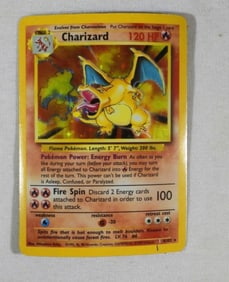 1999 POKEMON CHARZARD 4/102 HOLO