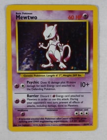1999 POKEMON MEWTWO 10/102 HOLO