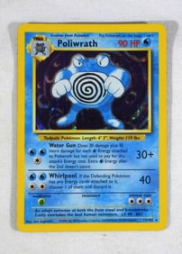 1999 POKEMON POLIWRATH 13/102 HOLO