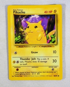 1999 POKEMON PIKACHU 58/102