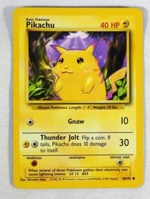 1999 POKEMON PIKACHU 58/102