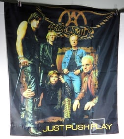AEROSMITH SILK BANNER 31 x 37 ROCK LOT