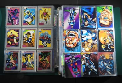 OVER 700 DC COMIC & MARVEL TRADE CARDS