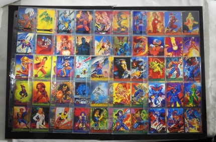 OVER 250 FLEER ULTRA MARVEL COMIC CARDS