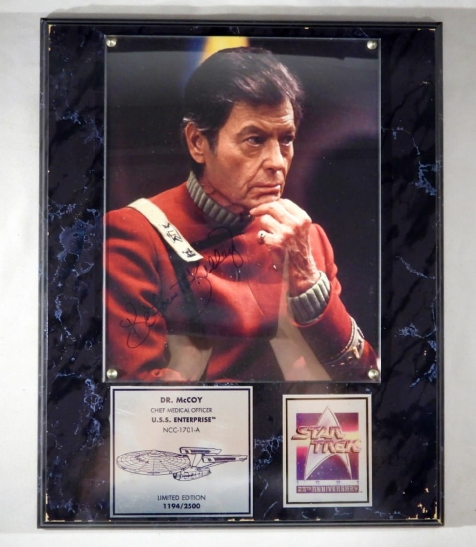 STAR TREK "DeFOREST KELLEY" AUTO DR. (1 of 3)