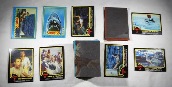 (78) JAWS 2 MOVIE CARDS (9) STICKERS