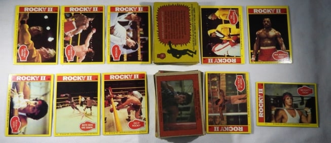 (102) ROCKY II MOVIE CARDS & STICKERS