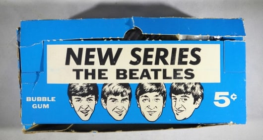 1964 TOPPS BEATLES VENDING BOX w/CARDS