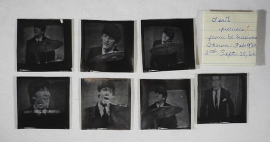 (6) B&W KODAK PHOTO's BEATLES 1964