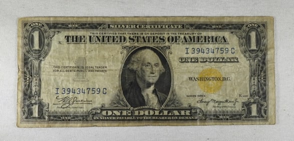 1935A $1 "NORTH AFRICA" SILVER CERT