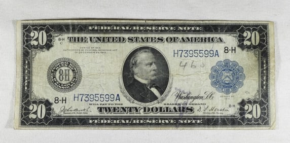 1914 $20 FEDERAL RESERVE NOTE