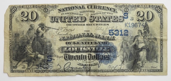 $20 NATIONAL CURRENCY LOUISVILLE, KY