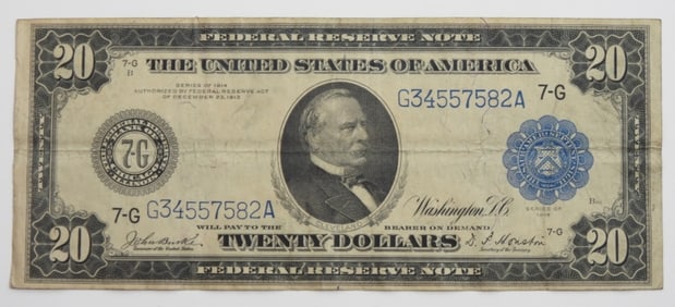 1914 $20 FEDERAL RESERVE NOTE