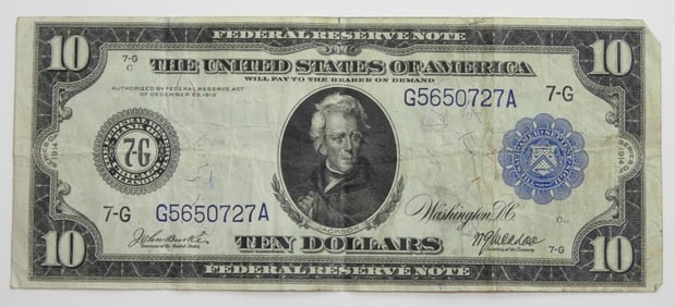 1914 $10 FEDERAL RESERVE NOTE