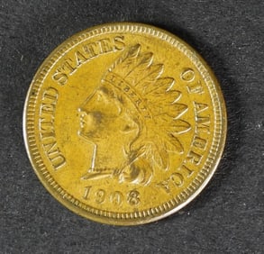 1908 INDAIN HEAD CENT