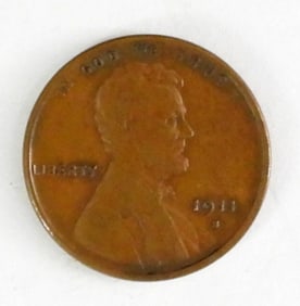 1911-S LINCOLN CENT XF