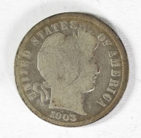 1903-S BARBER SILVER DIME