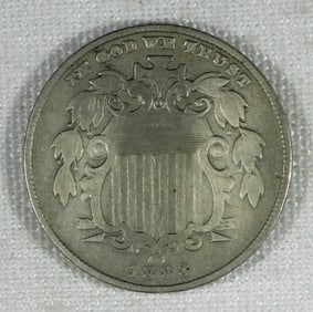 1883 SHIELD NICKEL - NICE CIRC