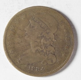 1834 CAPPED BUST QUARTER