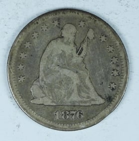 1876-S SEATED LIBERTY QUARTER