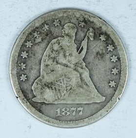 1877 SEATED LIBERTY QUARTER