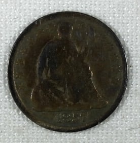 1857 LIBERTY SEATED HALF DIME
