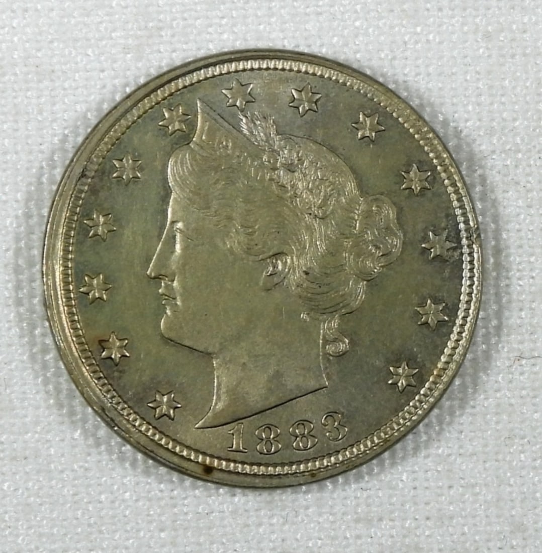 1883 N/C LIBERTY "V" NICKEL: NICE COIN